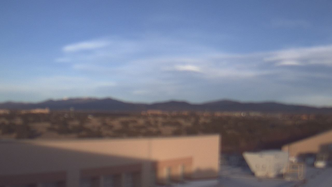 Thumbnail for current weather camera view from Amy Biehl ES in Rancho Viejo, New Mexico