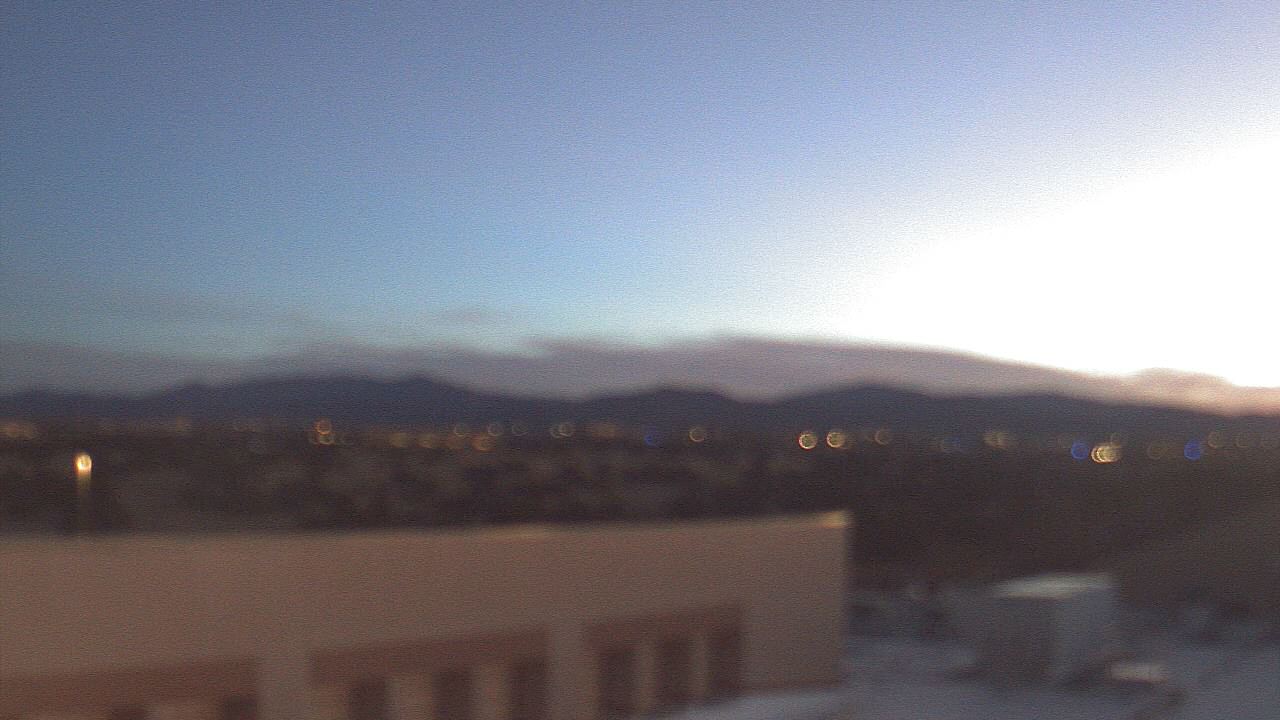 Thumbnail for current weather camera view from Amy Biehl ES in Rancho Viejo, New Mexico