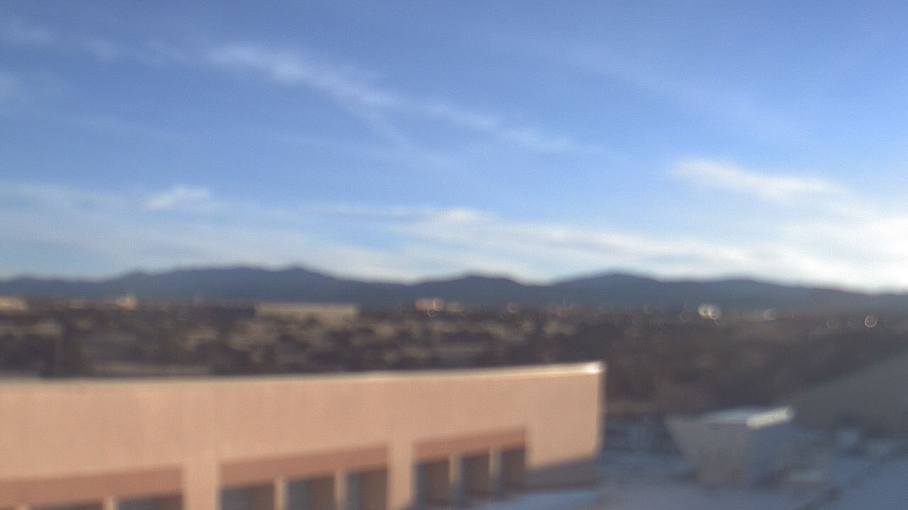Thumbnail for current weather camera view from Amy Biehl ES in Rancho Viejo, New Mexico