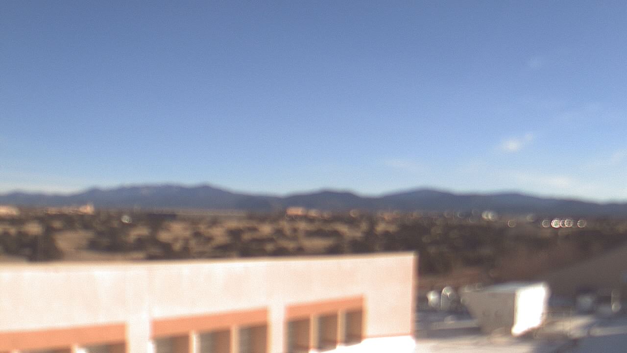 Thumbnail for current weather camera view from Amy Biehl ES in Rancho Viejo, New Mexico