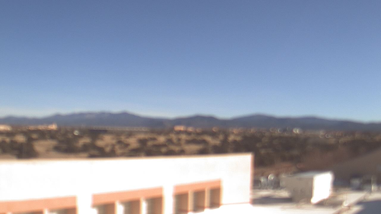 Thumbnail for current weather camera view from Amy Biehl ES in Rancho Viejo, New Mexico