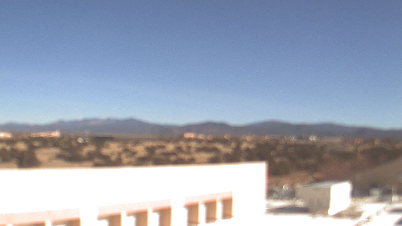 Thumbnail for current weather camera view from Amy Biehl ES in Rancho Viejo, New Mexico