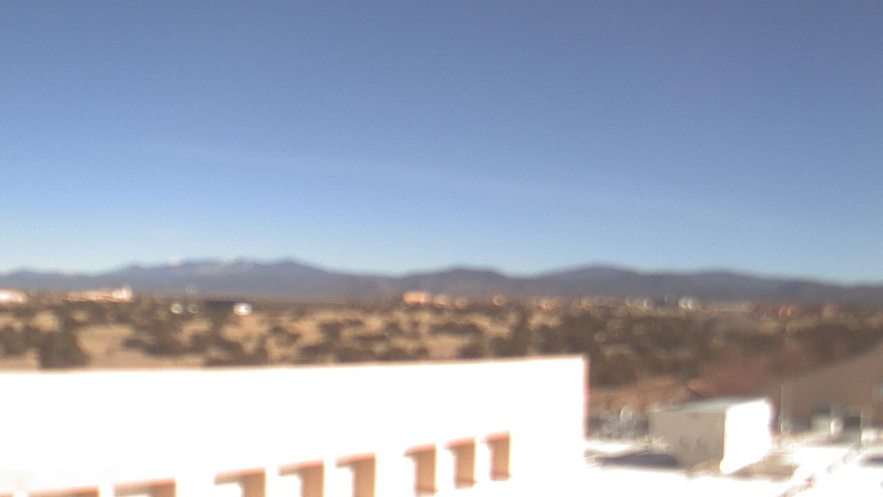 Thumbnail for current weather camera view from Amy Biehl ES in Rancho Viejo, New Mexico
