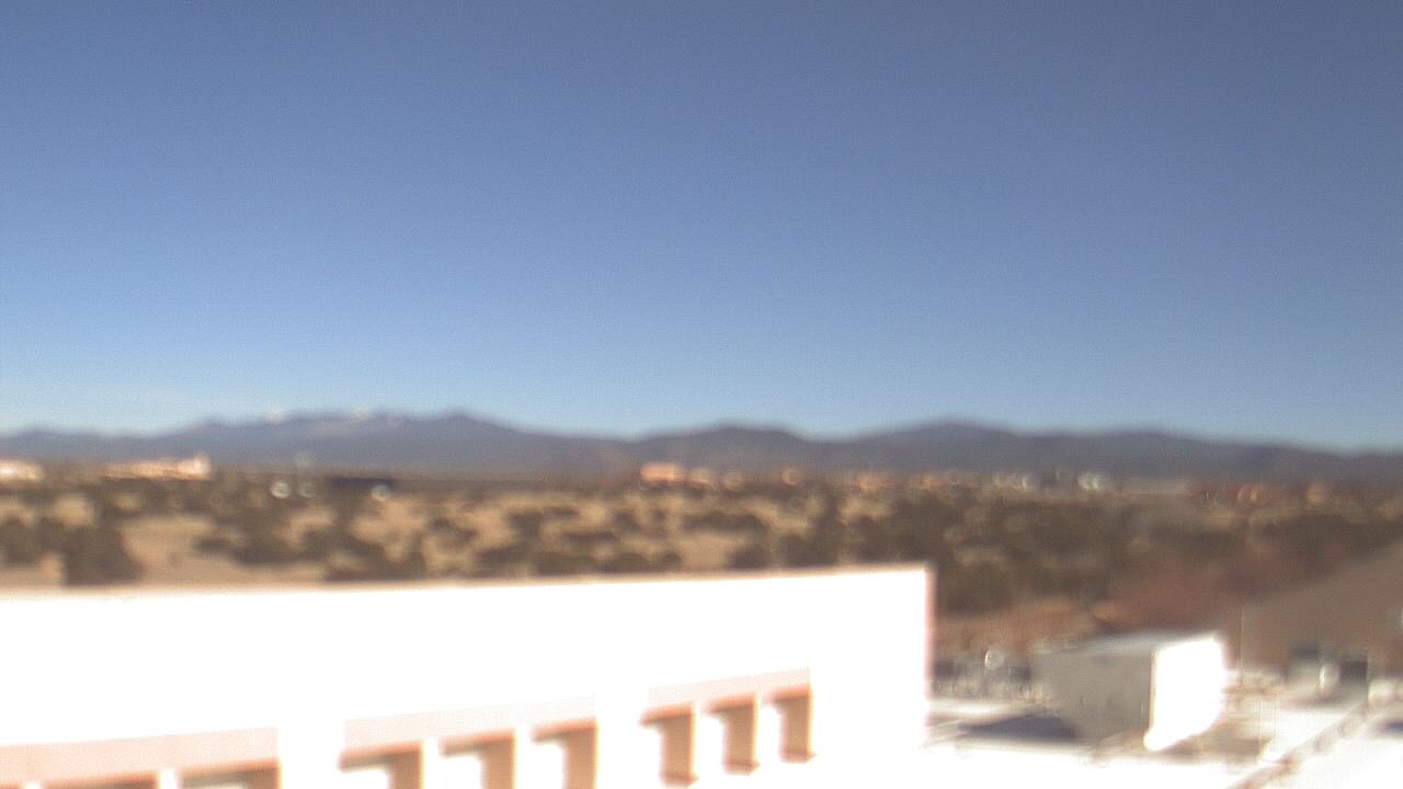 Thumbnail for current weather camera view from Amy Biehl ES in Rancho Viejo, New Mexico
