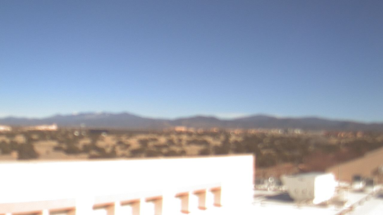 Thumbnail for current weather camera view from Amy Biehl ES in Rancho Viejo, New Mexico