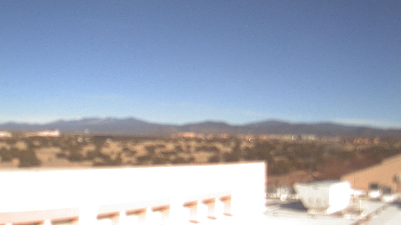 Thumbnail for current weather camera view from Amy Biehl ES in Rancho Viejo, New Mexico