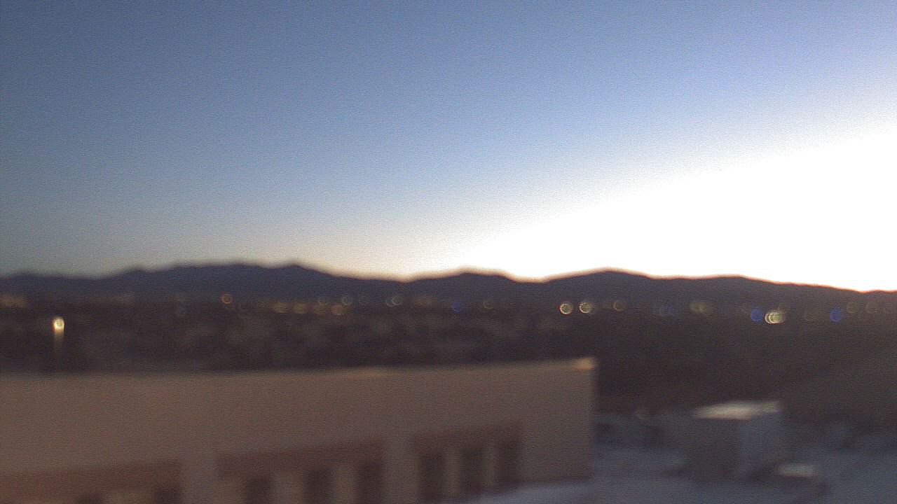 Thumbnail for current weather camera view from Amy Biehl ES in Rancho Viejo, New Mexico