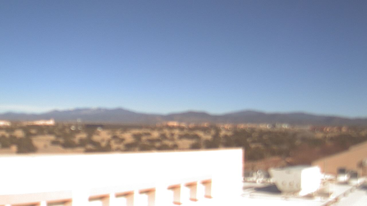 Thumbnail for current weather camera view from Amy Biehl ES in Rancho Viejo, New Mexico