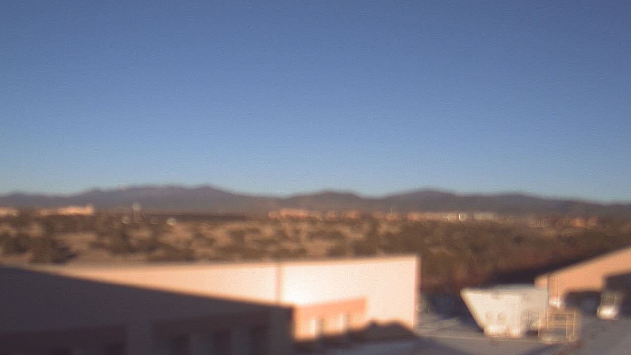Thumbnail for current weather camera view from Amy Biehl ES in Rancho Viejo, New Mexico