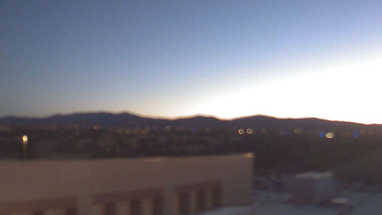 Thumbnail for current weather camera view from Amy Biehl ES in Rancho Viejo, New Mexico