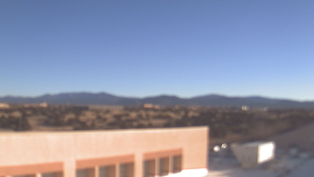 Thumbnail for current weather camera view from Amy Biehl ES in Rancho Viejo, New Mexico