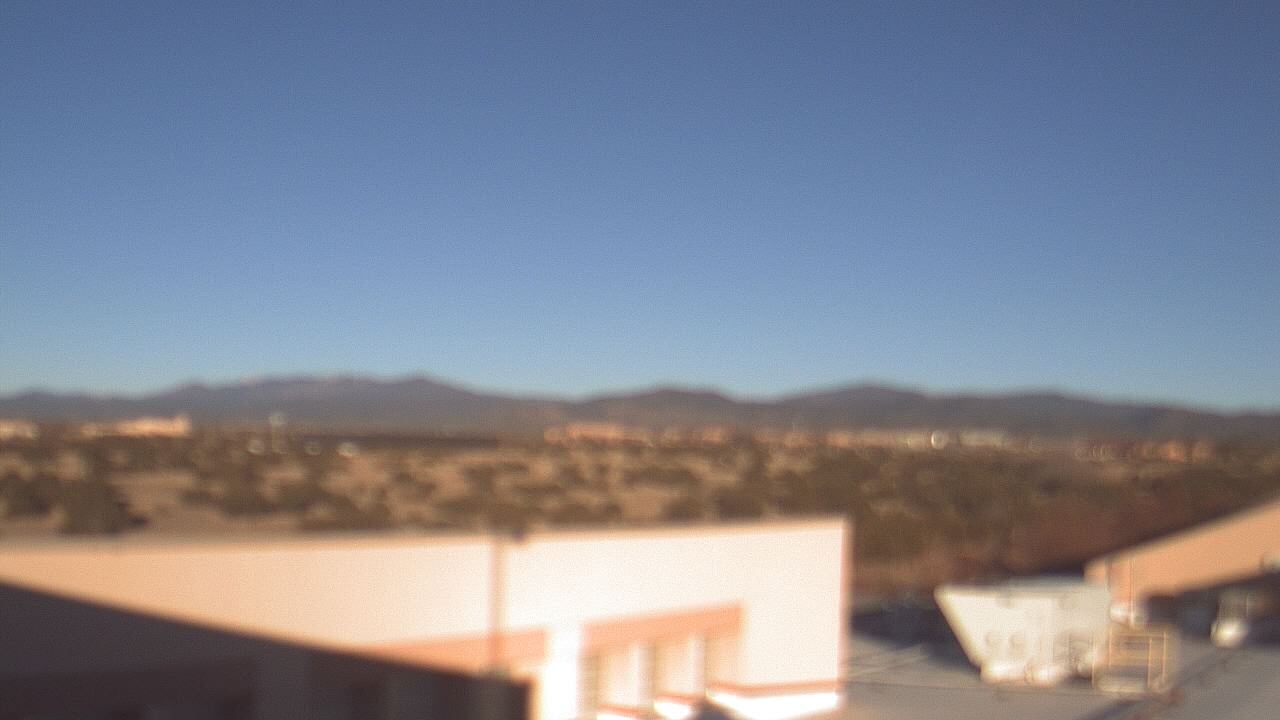 Thumbnail for current weather camera view from Amy Biehl ES in Rancho Viejo, New Mexico