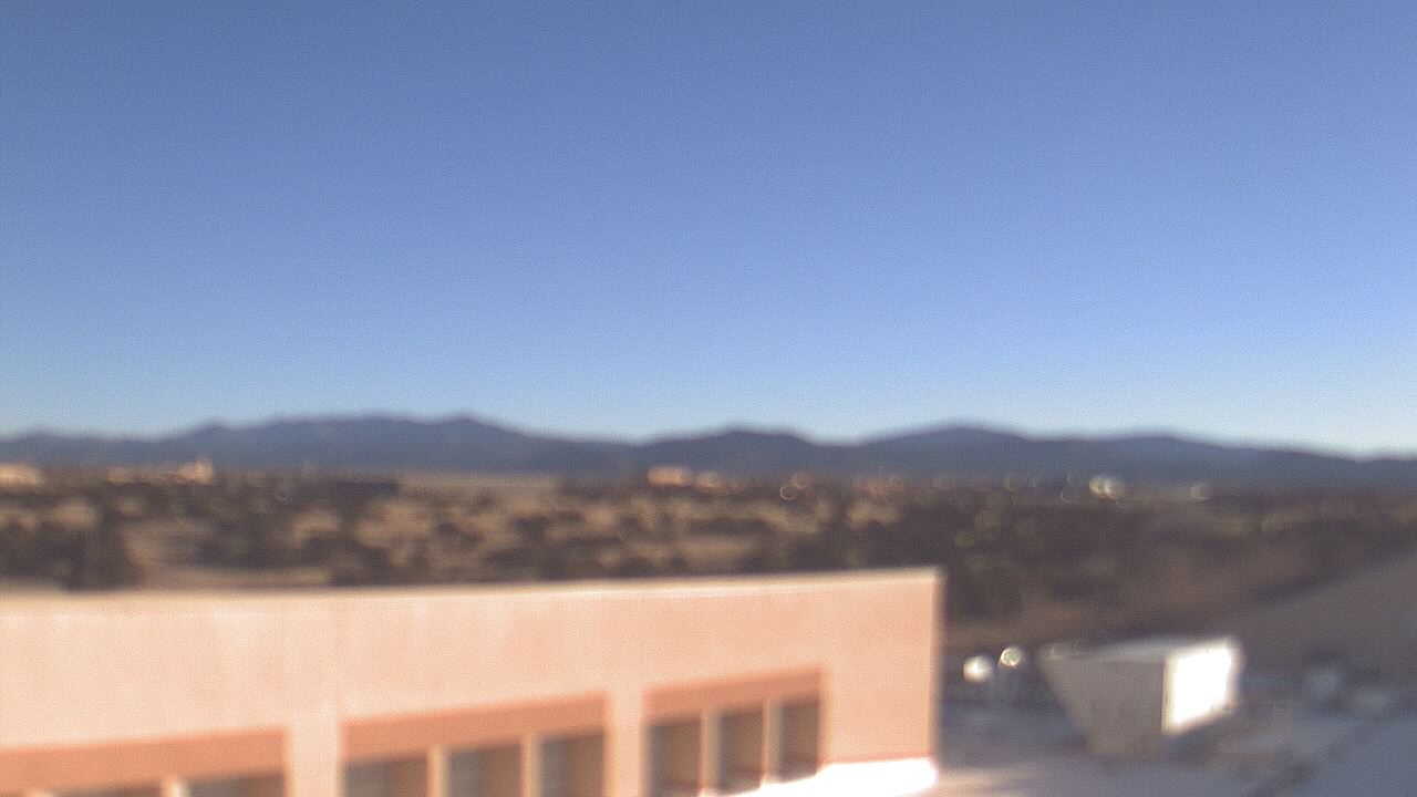Thumbnail for current weather camera view from Amy Biehl ES in Rancho Viejo, New Mexico