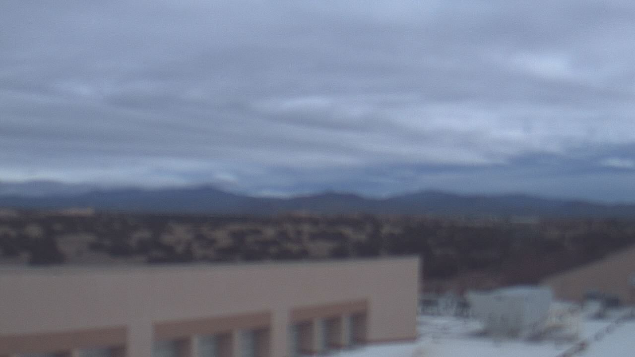 Thumbnail for current weather camera view from Amy Biehl ES in Rancho Viejo, New Mexico