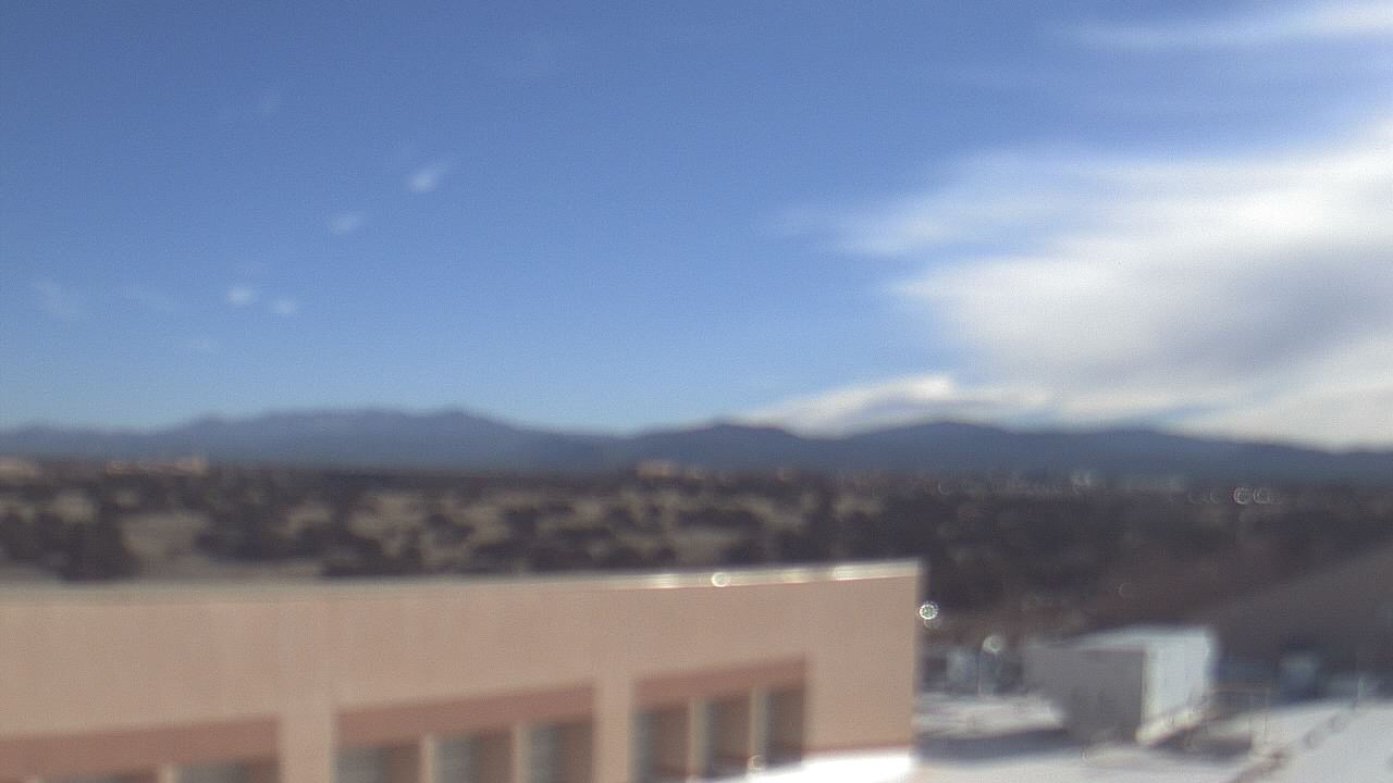 Thumbnail for current weather camera view from Amy Biehl ES in Rancho Viejo, New Mexico