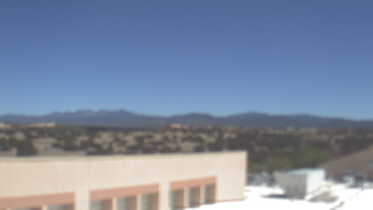 Thumbnail for current weather camera view from Amy Biehl ES in Rancho Viejo, New Mexico
