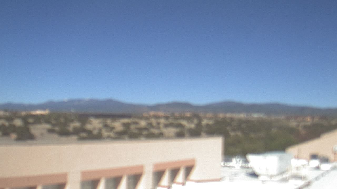 Thumbnail for current weather camera view from Amy Biehl ES in Rancho Viejo, New Mexico