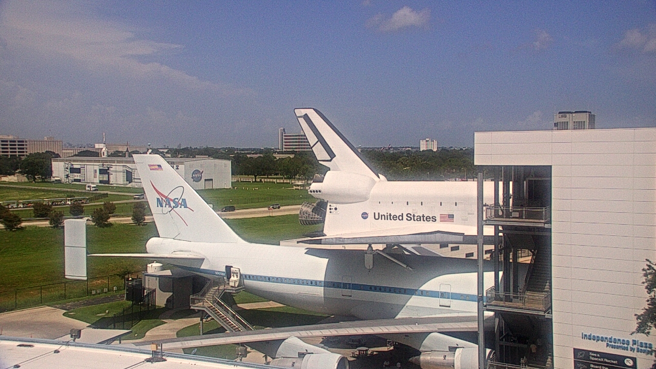 Thumbnail for current weather camera view from Space Center Houston in Houston, Texas
