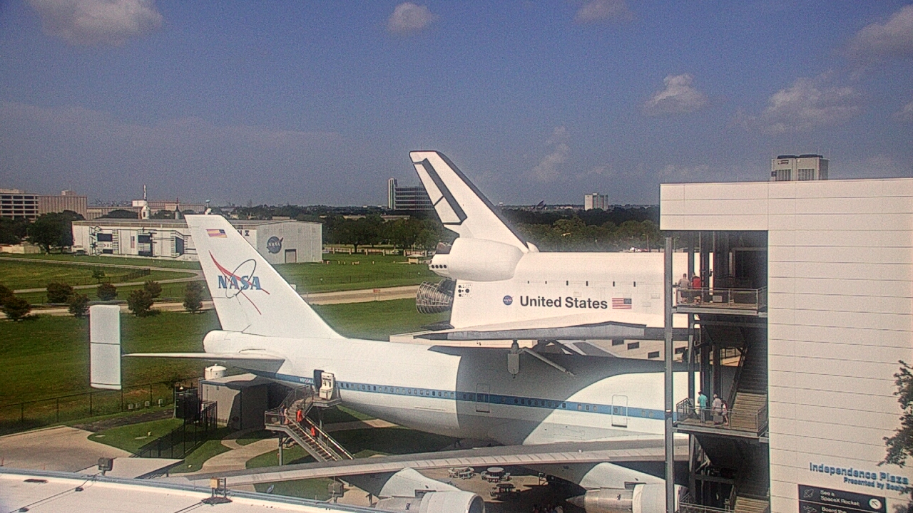 Thumbnail for current weather camera view from Space Center Houston in Houston, Texas