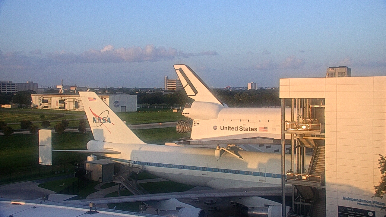 Thumbnail for current weather camera view from Space Center Houston in Houston, Texas