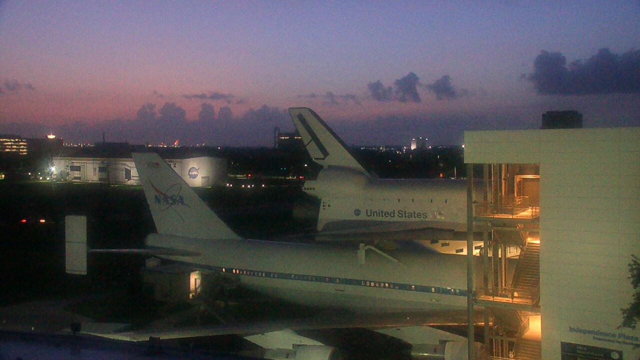 Thumbnail for current weather camera view from Space Center Houston in Houston, Texas