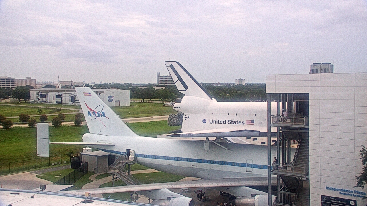 Thumbnail for current weather camera view from Space Center Houston in Houston, Texas