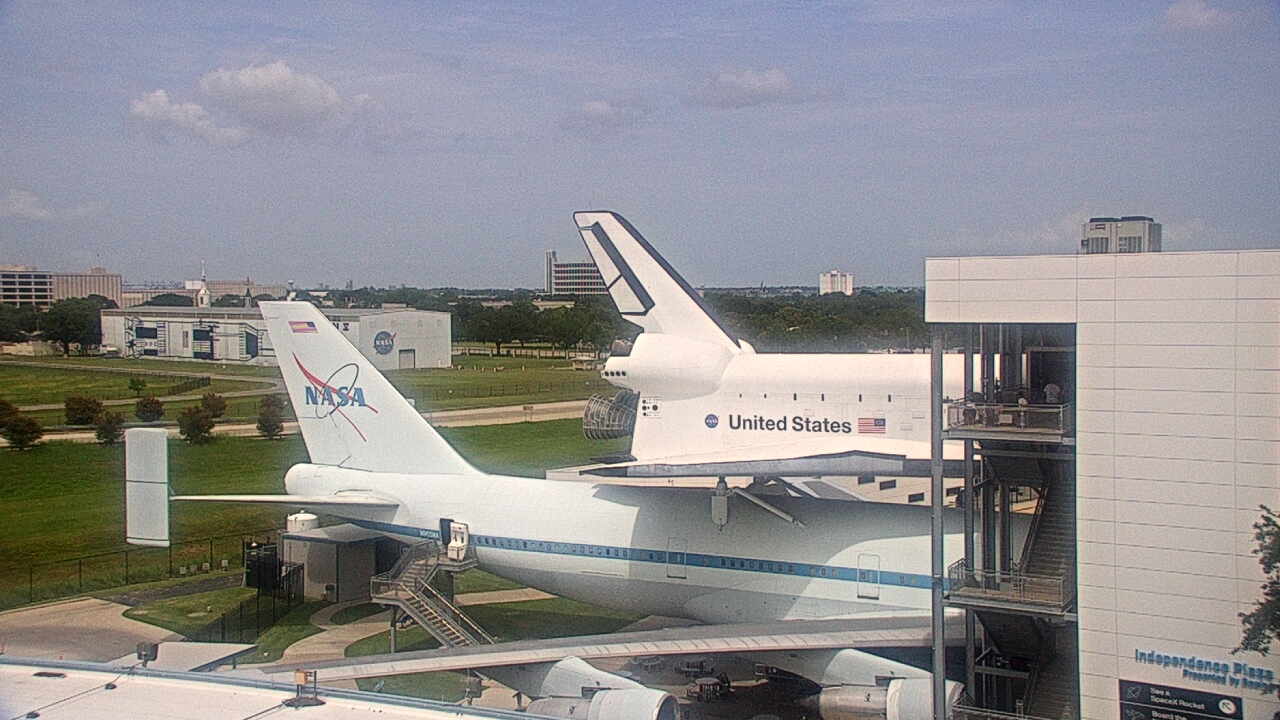 Thumbnail for current weather camera view from Space Center Houston in Houston, Texas