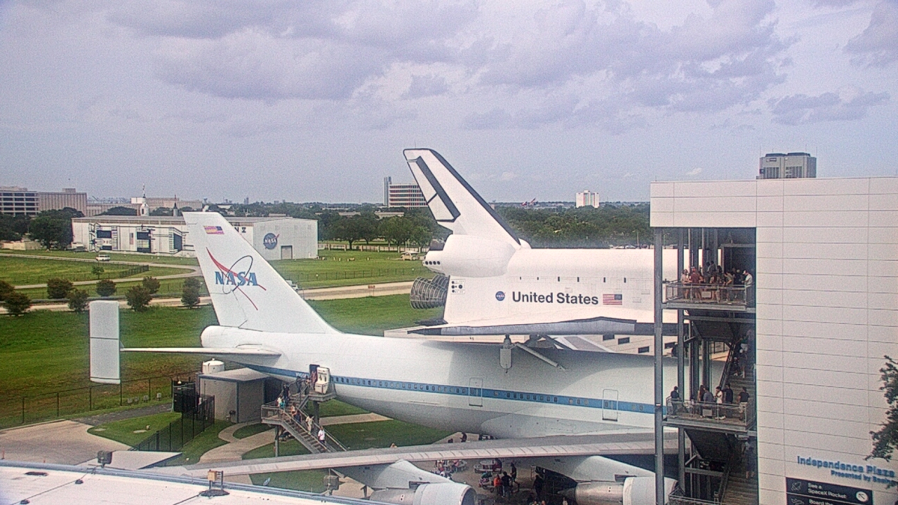 Thumbnail for current weather camera view from Space Center Houston in Houston, Texas