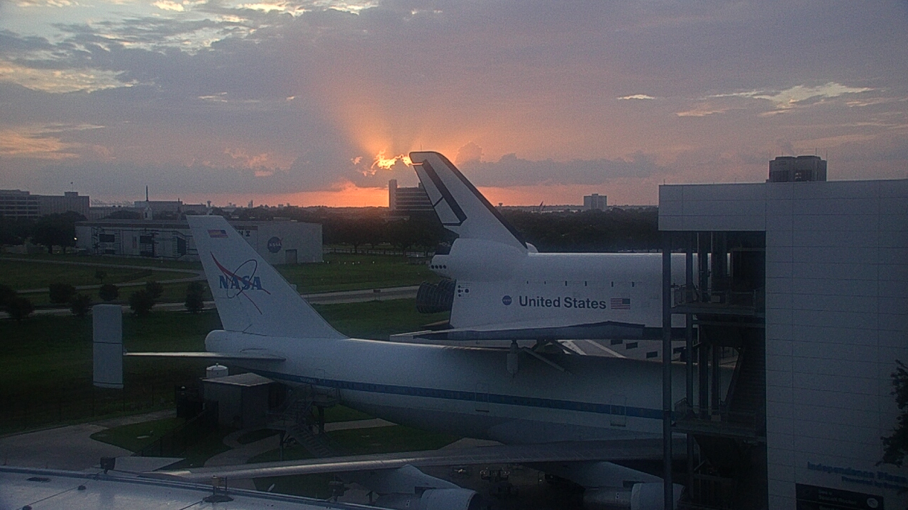 Thumbnail for current weather camera view from Space Center Houston in Houston, Texas