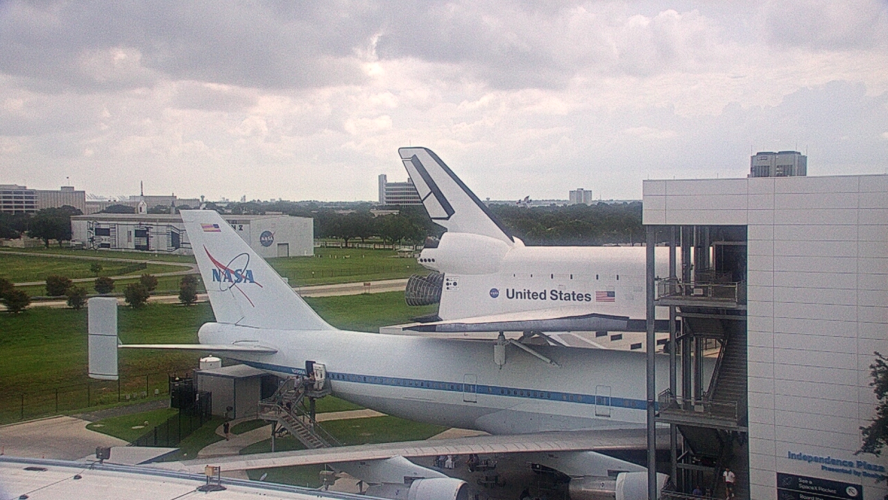 Thumbnail for current weather camera view from Space Center Houston in Houston, Texas