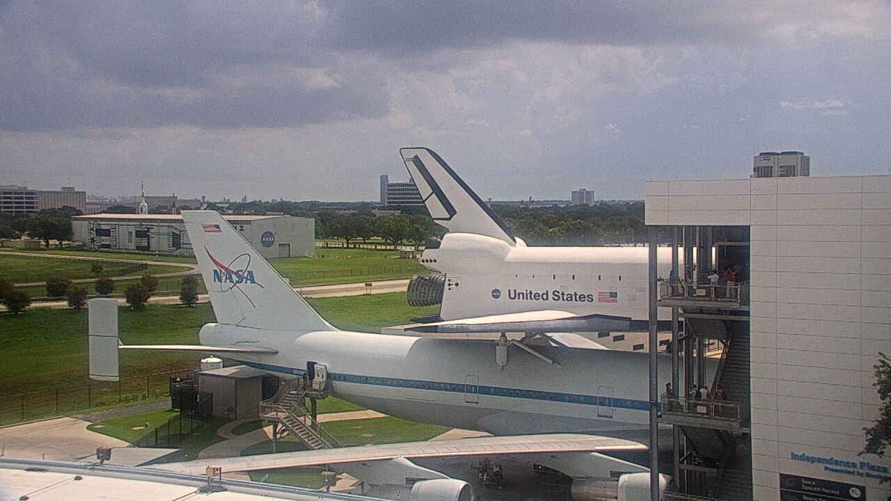 Thumbnail for current weather camera view from Space Center Houston in Houston, Texas