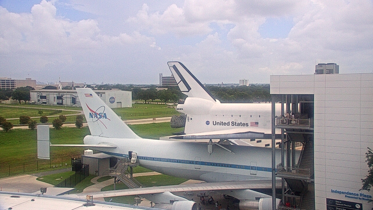 Thumbnail for current weather camera view from Space Center Houston in Houston, Texas