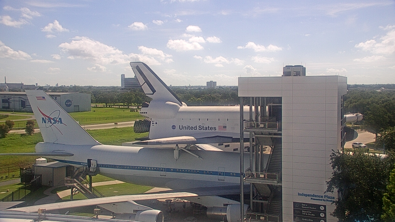 Thumbnail for current weather camera view from Space Center Houston in Houston, Texas