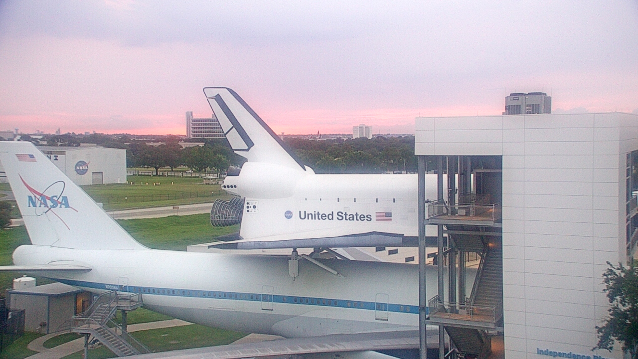 Thumbnail for current weather camera view from Space Center Houston in Houston, Texas