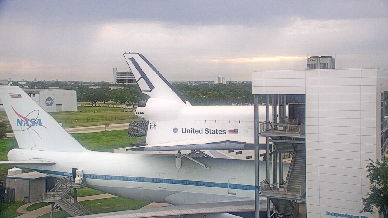 Thumbnail for current weather camera view from Space Center Houston in Houston, Texas