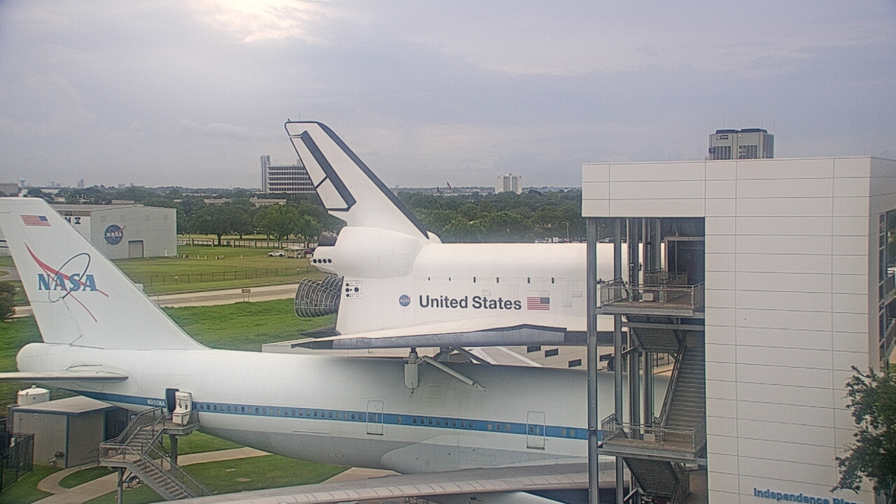 Thumbnail for current weather camera view from Space Center Houston in Houston, Texas