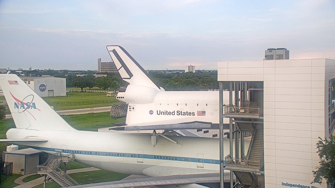 Thumbnail for current weather camera view from Space Center Houston in Houston, Texas