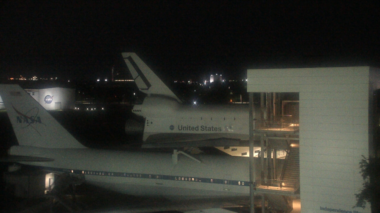 Thumbnail for current weather camera view from Space Center Houston in Houston, Texas