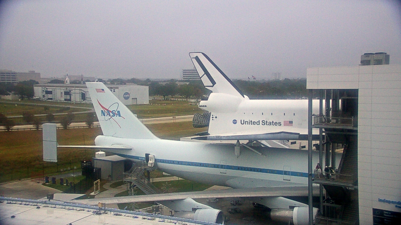 Thumbnail for current weather camera view from Space Center Houston in Houston, Texas