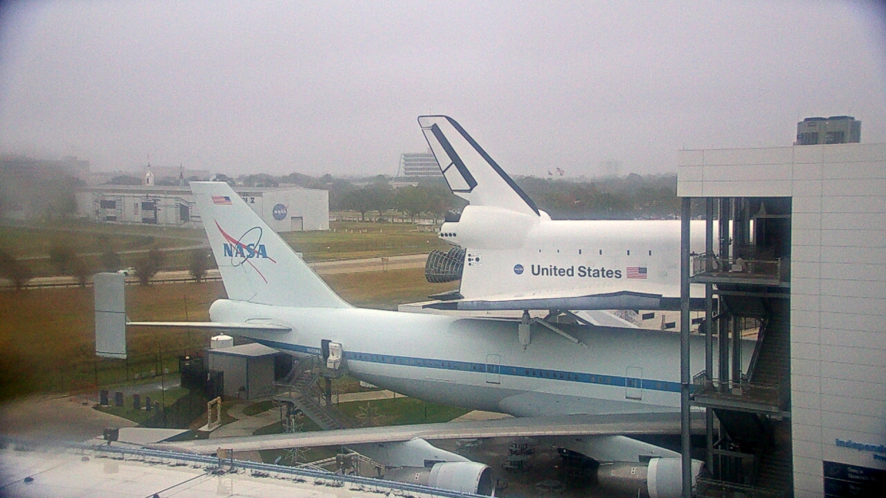 Thumbnail for current weather camera view from Space Center Houston in Houston, Texas