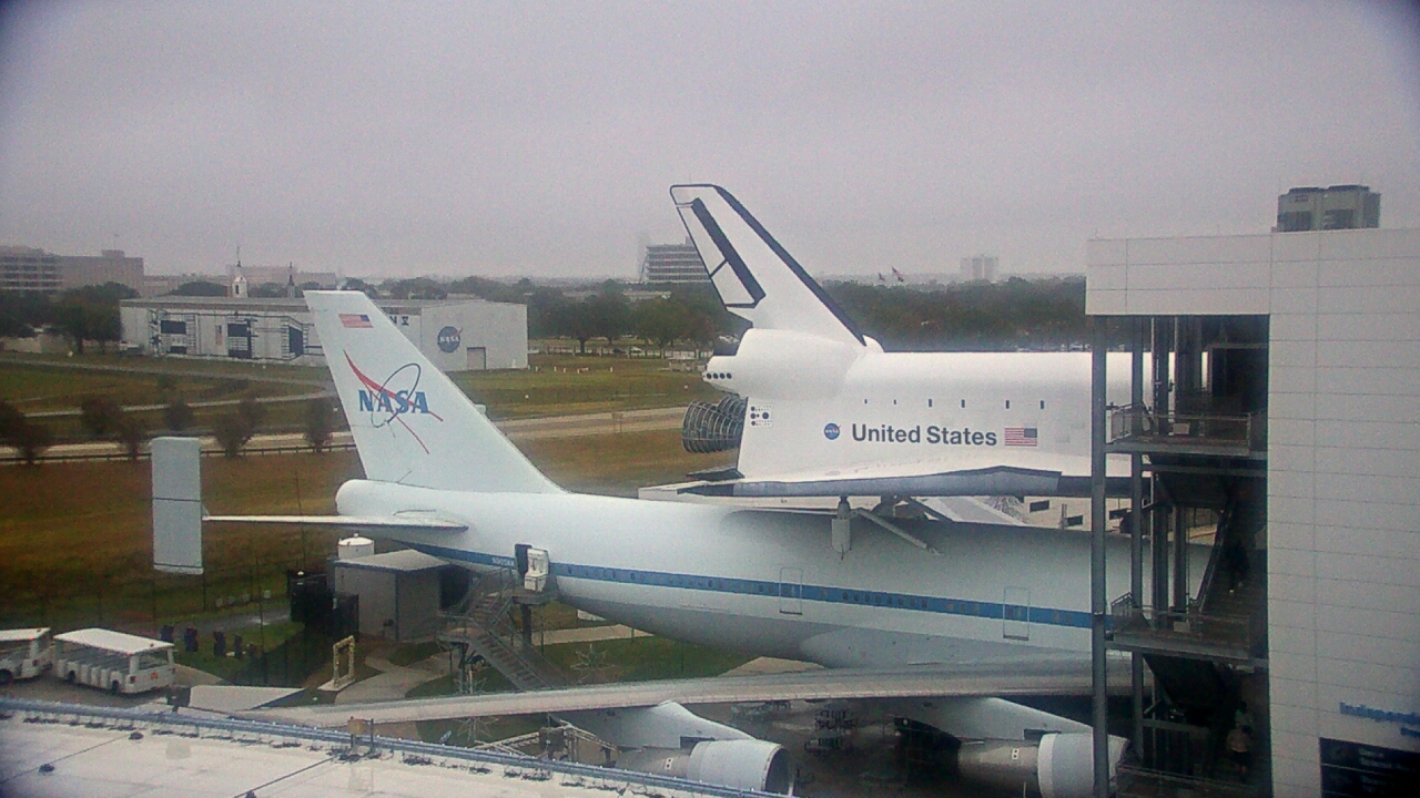 Thumbnail for current weather camera view from Space Center Houston in Houston, Texas