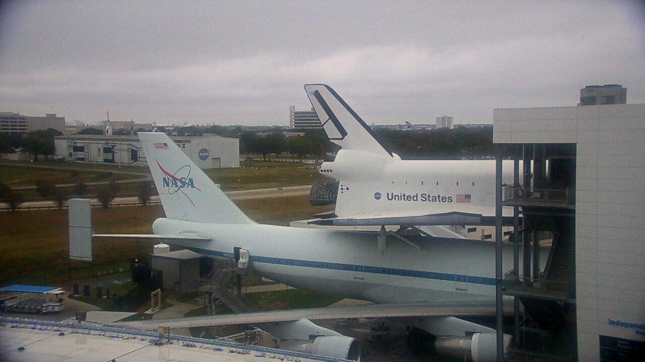 Thumbnail for current weather camera view from Space Center Houston in Houston, Texas