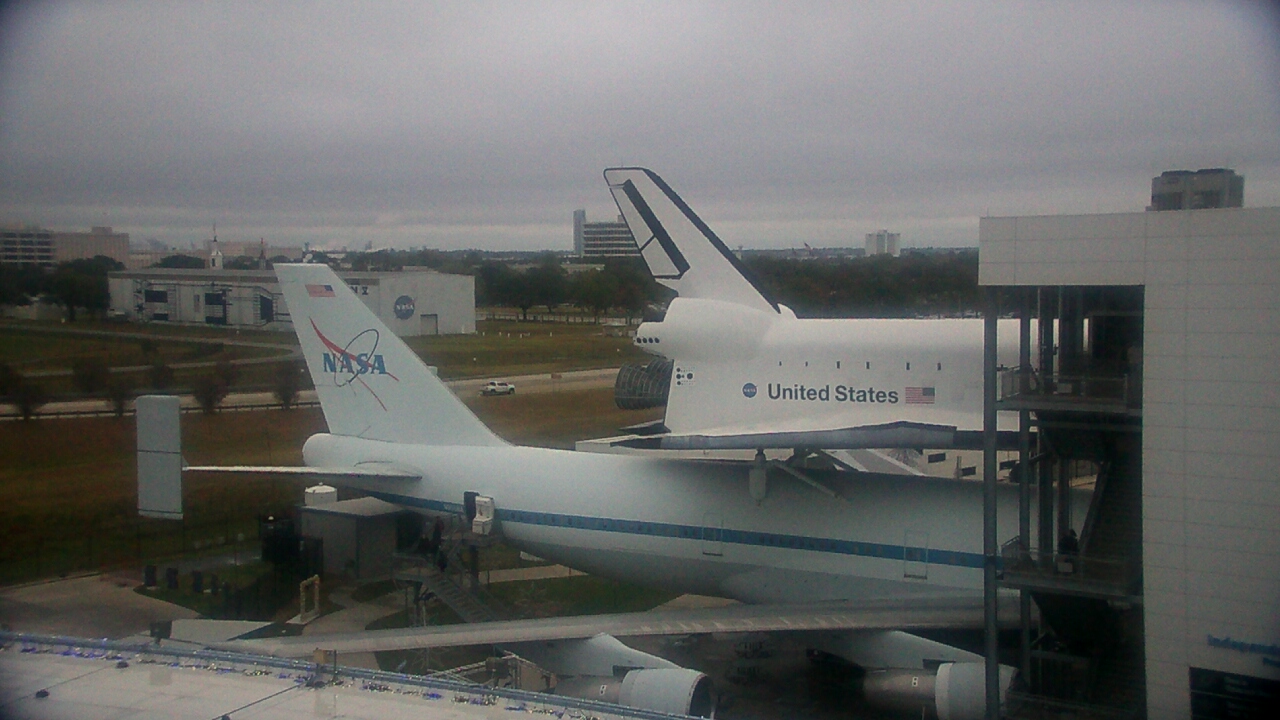 Thumbnail for current weather camera view from Space Center Houston in Houston, Texas