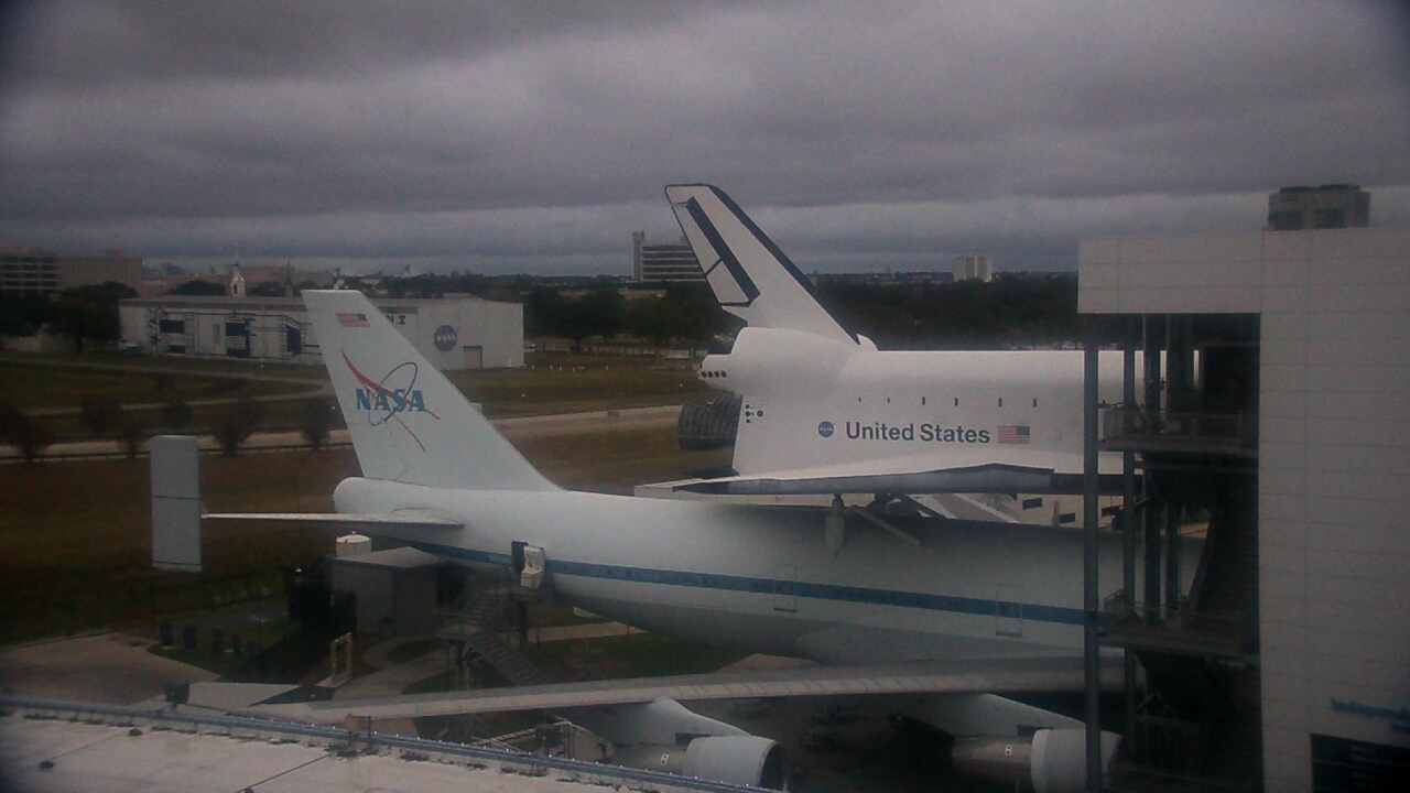 Thumbnail for current weather camera view from Space Center Houston in Houston, Texas