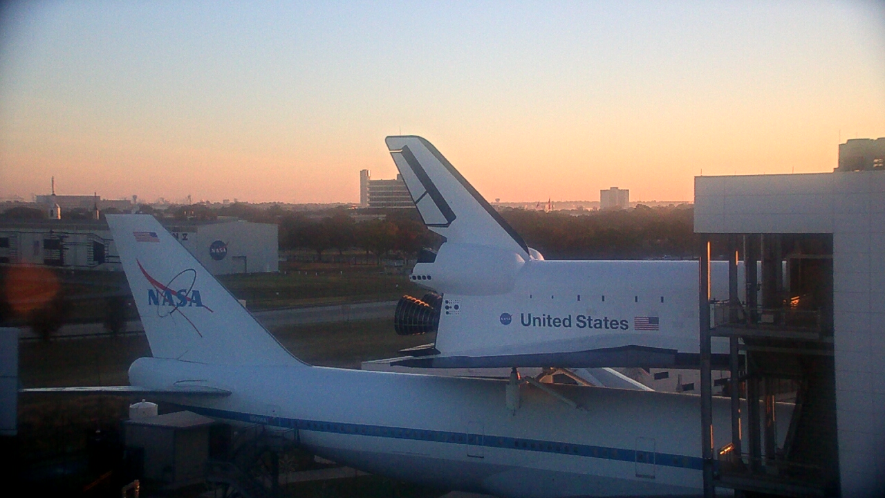 Thumbnail for current weather camera view from Space Center Houston in Houston, Texas