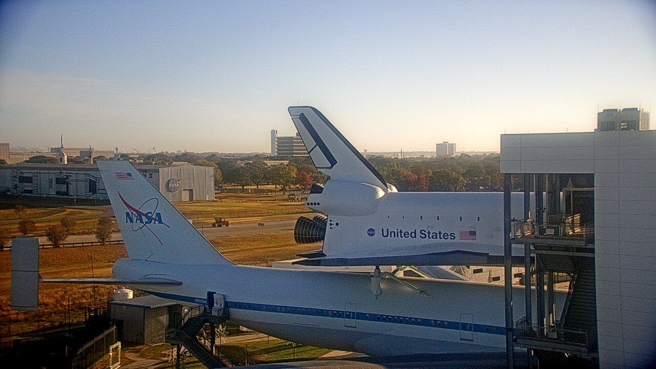 Thumbnail for current weather camera view from Space Center Houston in Houston, Texas