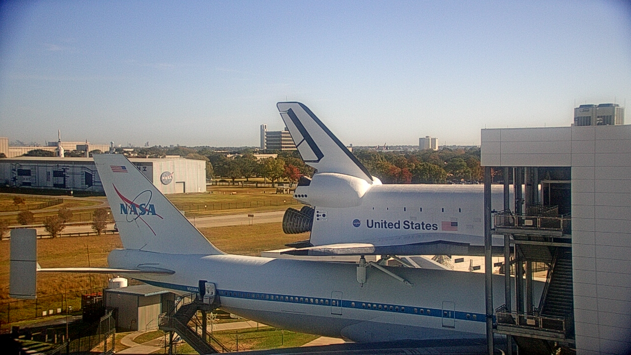 Thumbnail for current weather camera view from Space Center Houston in Houston, Texas