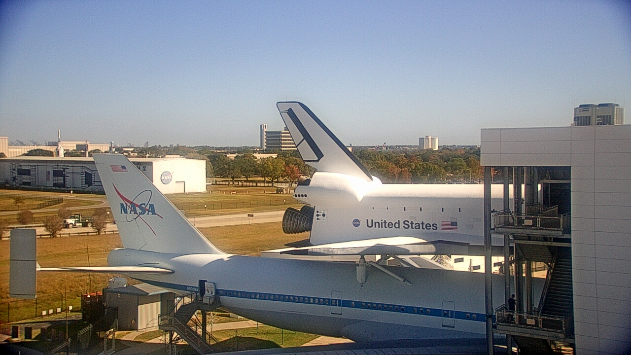 Thumbnail for current weather camera view from Space Center Houston in Houston, Texas