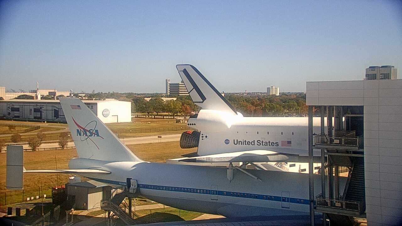 Thumbnail for current weather camera view from Space Center Houston in Houston, Texas