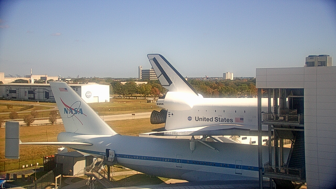 Thumbnail for current weather camera view from Space Center Houston in Houston, Texas